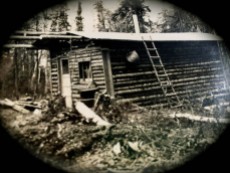 Original homestead cabin built in winter of 1940-1941.